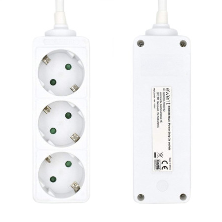 Ewent Ew3958 Regleta 3 tomas Blanco - AELREG0076