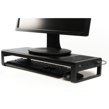 iggual Soporte elevador monitor + HUBx4p +carga Qi - AISATV0271
