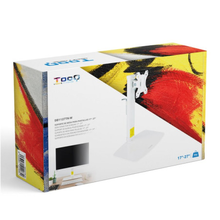 Tooq DB1127TN-W Soporte mesa monitor/tv 17-27" Bco - AISATV0308