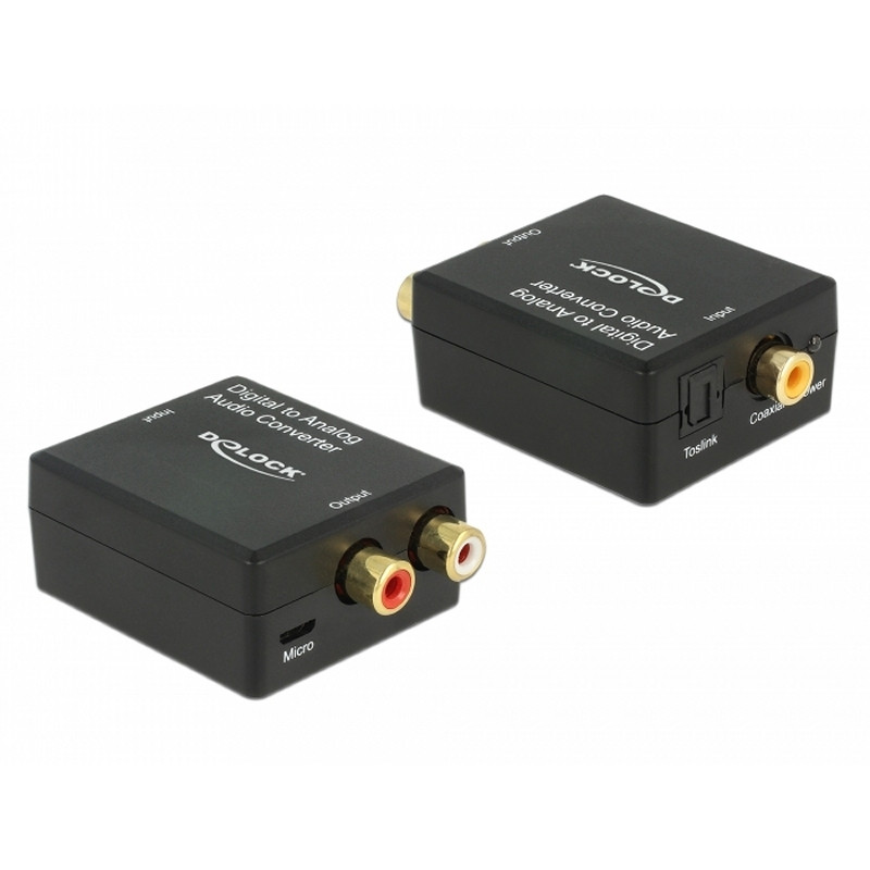 Delock Convertidor de audio Digital Toslink a RCA - AISCCI0481