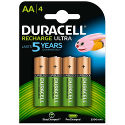 Duracell Pila Recargable HR6 AA 2500mAh Blister*4 - AISPIL0112