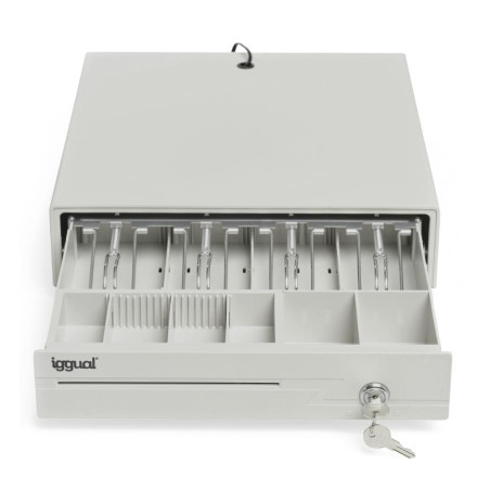 iggual Cajón portamonedas IRON-10W 38cm 4+6 blanco - APTACP0041