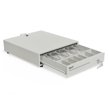 iggual Cajón portamonedas IRON-10W 38cm 4+6 blanco - APTACP0041