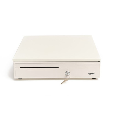 iggual Cajón portamonedas IRON-30W 42cm 5+5 blanco - APTACP0047