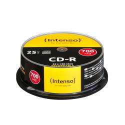 Intenso CD-R 700MB/80min tubo 25 unidades - CCDCDW0034