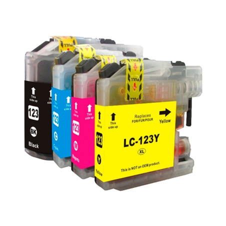 INKOEM Cartucho Compatible Brother LC123XL Negro - CCICTC0101
