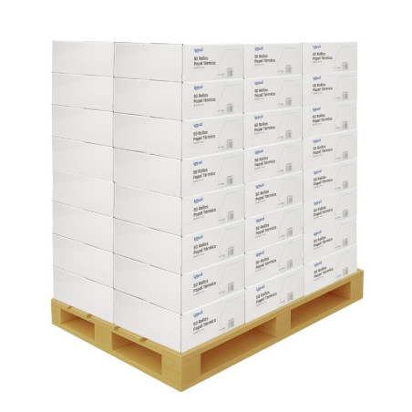 Palet 2400 rollos papel térmico sin BPA 80x80mm - CCIPAP0162