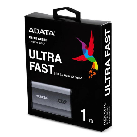 ADATA Elite SE880 SSD Externo 1TB USB 3.2 Gray - FAEDDE0366