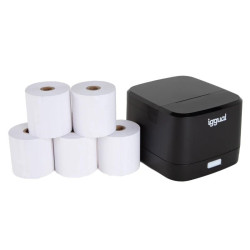 iggual Kit impresora térmica TP EASY 58 + 5 rollos - FIMITE0396