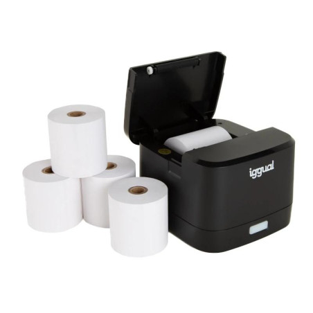 iggual Kit impresora térmica TP EASY 58 + 5 rollos - FIMITE0396
