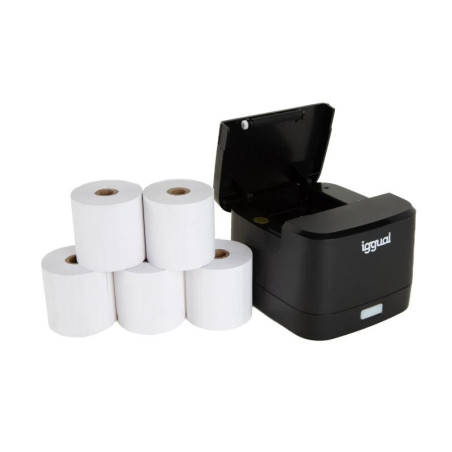 iggual Kit impresora térmica TP EASY 58 + 5 rollos - FIMITE0396