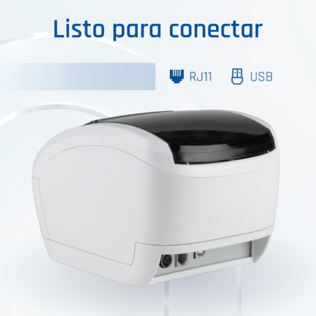 iggual Impresora térmica TP EASY 80W USB+RJ11 blan - FIMITE0448