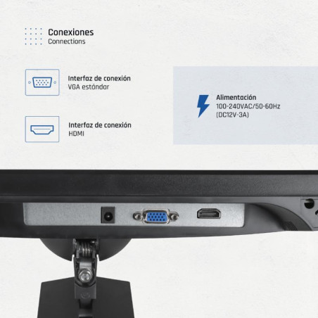 iggual Monitor 24" VGA HDMI 120Hz pivotante AA MM - FMOMLE0972