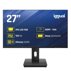 iggual Monitor 27" VGA HDMI 120Hz pivotante AA MM - FMOMLE0973