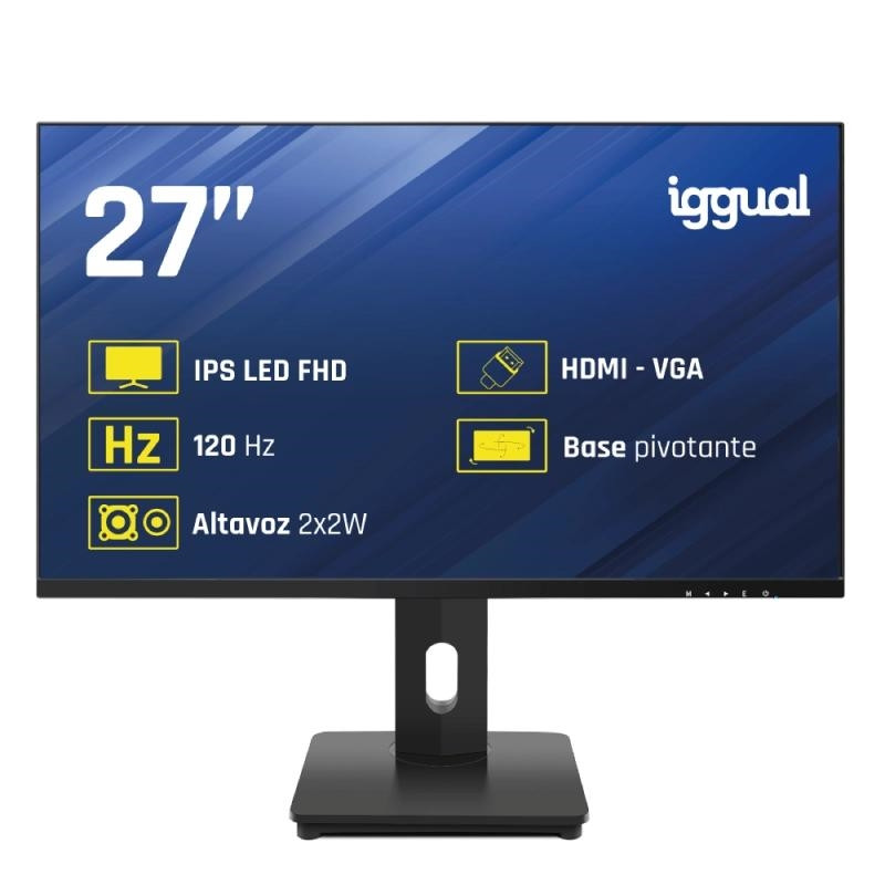 iggual Monitor 27" VGA HDMI 120Hz pivotante AA MM - FMOMLE0973