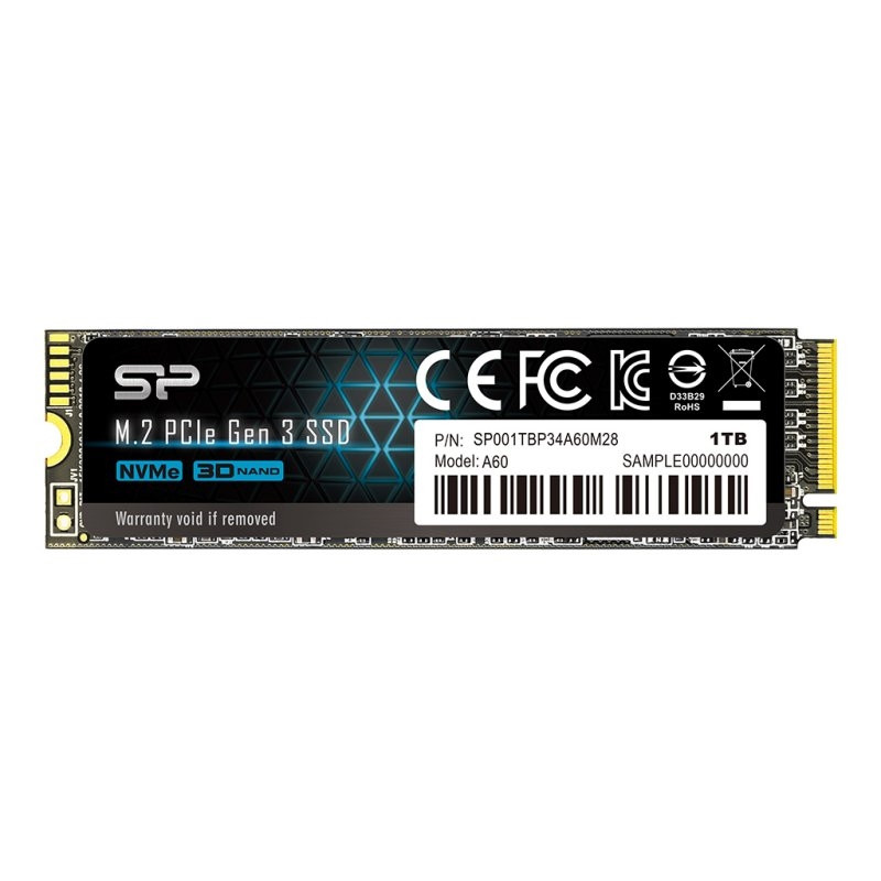 SP P34A60 1TB SSD M.2 PCIe Gen3x4 Nvme - IAIDSO0327