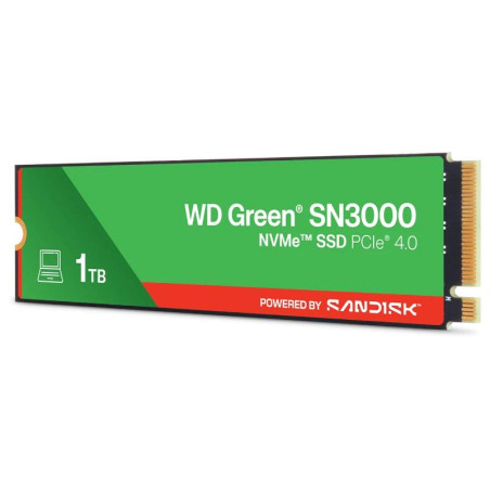 WD Green SN3000 SSD 1TB PCIe Gen4  NVMe - IAIDSO0851