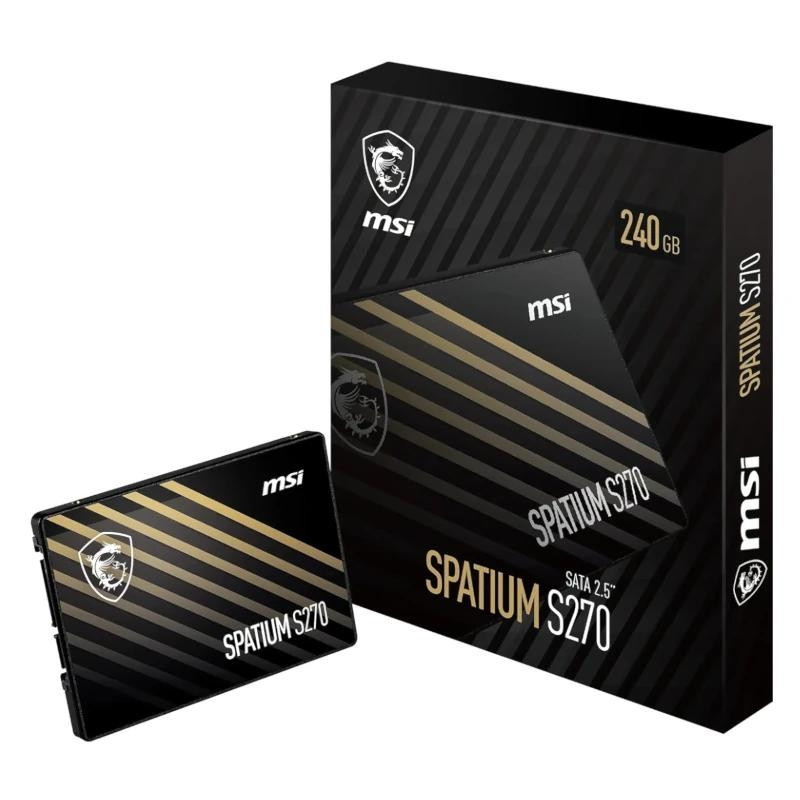 MSI SSD Spatium S270 240Gb 2.5" Sata 3 6Gbps - IAIDSO0894
