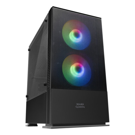 Mars Gaming Caja MCZ PREMIUM M-ATX 2X FRGB Negra - ICACMM0222