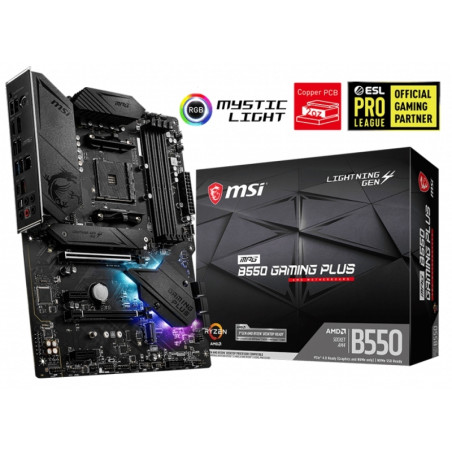 MSI Placa Base MPG B550 GAMING PLUS DDR4 ATX AM4 - IPBPA40127