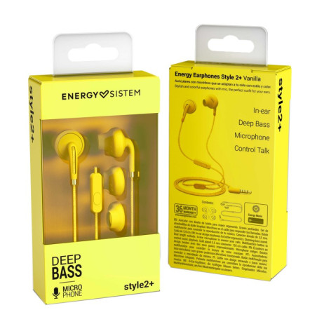 Energy Sistem Aur+Mic In ear Style 2+ Vanilla - MAUAMI0735