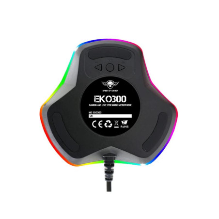 Spirit of Gamer Microfono Eko 300 Negro - MAUMIC0086