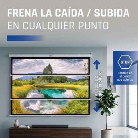 iggual Pantalla manual 1:1 100" 180x180 cm - MPRPAY0044