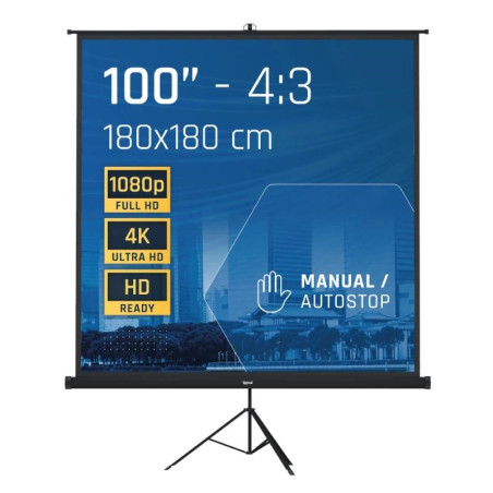 iggual Pantalla 100" 180x180 cm 1:1 trípode+bolsa - MPRPAY0046