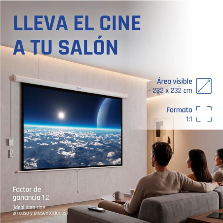 iggual Pantalla eléctrica 1:1 134" 240x240 cm - MPRPAY0051