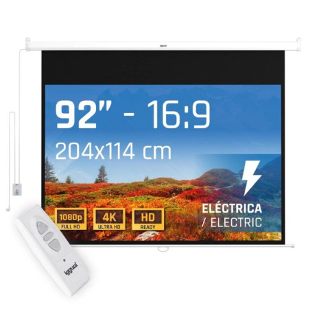 iggual Pantalla eléctrica 16:9 92" 203x114 cm - MPRPAY0054