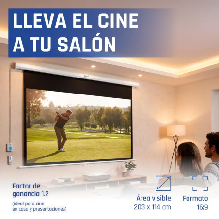 iggual Pantalla eléctrica 16:9 92" 203x114 cm - MPRPAY0054
