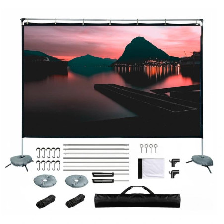 iggual Pantalla exterior portable 100" 221x124 cm - MPRPAY0060