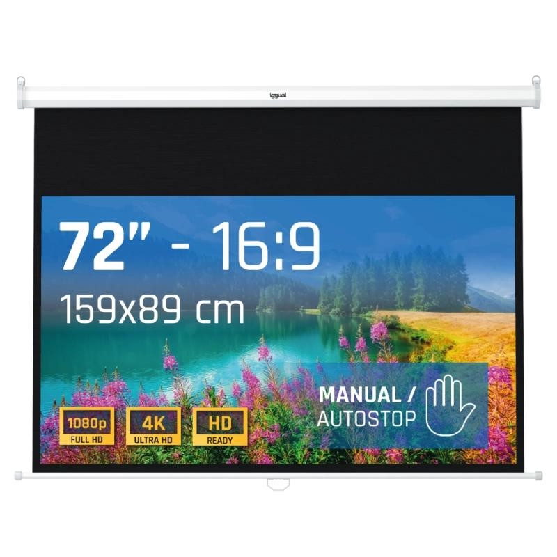 iggual Pantalla manual 16:9 72" 159x89 cm - MPRPAY0074