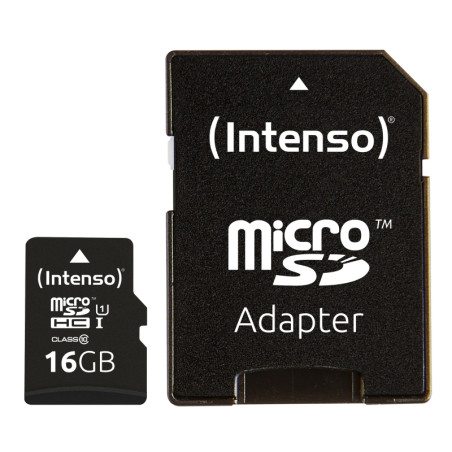 Intenso 3423470 Micro SD UHS-I Premium 16GB c/adap - MTMSDM0200