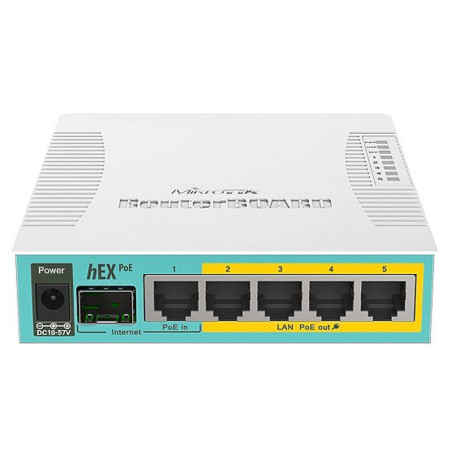 MikroTik RB960PGS hEX PoE Router 5xGB 1xSFP L4 - NROCAB0071