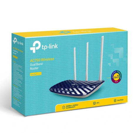 TP-Link Archer C20 Router WiFi AC750 1xWAN 4xLAN - NROINA0383
