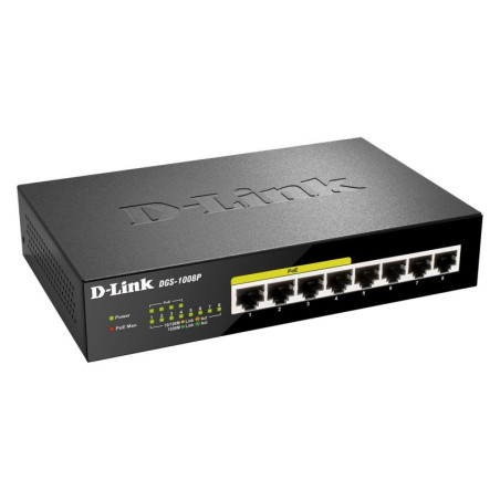 D-Link DGS-1008P Switch 8xGB 4xPoE - NSWSSO0157