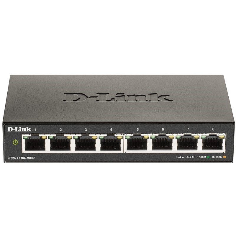 D-Link DGS-1100-08V2/E Smart Switch 8xGbE L2 - NSWSSO0311