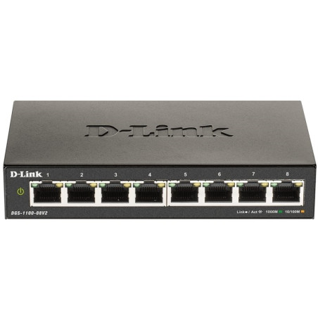 D-Link DGS-1100-08V2/E Smart Switch 8xGbE L2 - NSWSSO0311