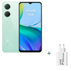 VIVO Y03 6.56" 4Gb(+4) 128Gb Green + Cargador 44W - NTETMO3134