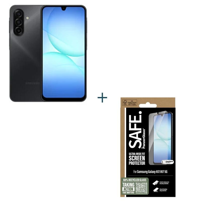 Samsung Galaxy A17 128GB 4GB Negro+ Prot SAFE - NTETMO3204