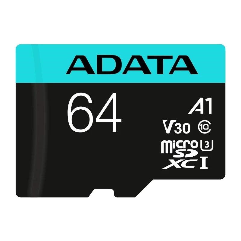 ADATA microSDXC/SDHC UHS-I U3 64GB c/adapt - MTMSDM0290