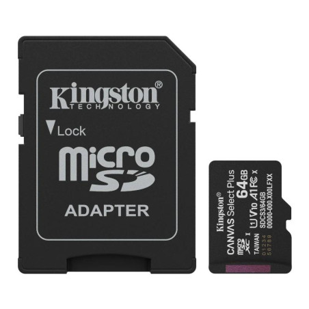 Kingston SDCS3/64GB microSDXC Gen3 100MB/s A1 - MTMSDM0324