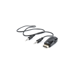 ADAPTADOR GEMBIRD HDMI A VGA HEMBRA CON 3,5MM AUDIO 0,15M - A-HDMI-VGA-02