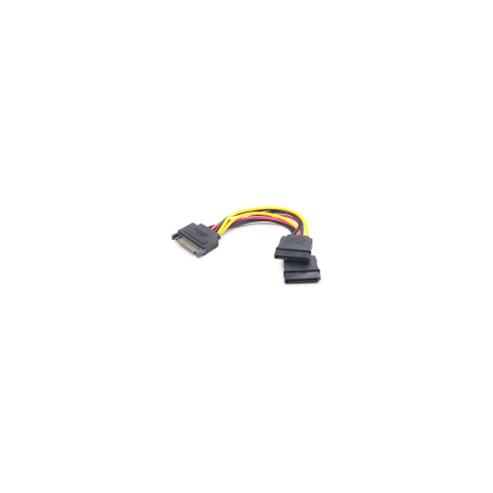 CABLE ALIMENTACION GEMBIRD SATA PLANO 0,15M - CC-SATAM2F-01