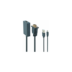 CABLE ADAPTADOR GEMBIRD VGA MACHO A HDMI HEMBRA 0,15M CON AUDIO 3,5MM - A-VGA-HDMI-01
