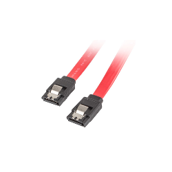 CABLE SATA III LANBERG 6GB/S HEMBRA HEMBRA CLIP METAL 0.5M - CA-SASA-14CU-0050-R