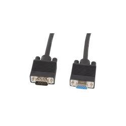 CABLE VGA LANBERG MACHO HEMBRA FERRITA NEGRO 3 M - CA-VGAC-10CC-0030-B+