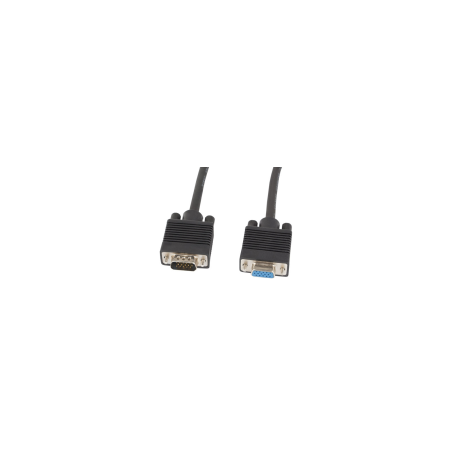 CABLE VGA LANBERG MACHO HEMBRA FERRITA NEGRO 3 M - CA-VGAC-10CC-0030-B+