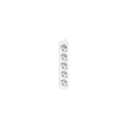 REGLETA LANBERG 5 TOMAS SCHUKO BLANCA 1.5M - PS0-05F-0150-W